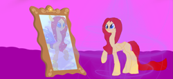 Size: 1639x757 | Tagged: safe, artist:gabythehedgehog, derpibooru import, oc, oc only, mirror, solo