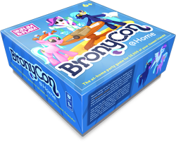 Size: 791x637 | Tagged: safe, oc, oc only, oc:blank canvas, oc:hoof beatz, oc:mane event, april fools, box, bronycon, bronycon mascots, hoofevent