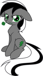 Size: 900x1585 | Tagged: safe, artist:dinakitten, oc, oc only, earth pony, pony, clover, female, flower, four leaf clover, mare, request, simple background, solo, transparent background, vector