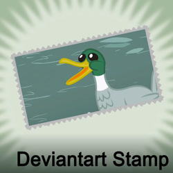 Size: 894x891 | Tagged: safe, artist:dtkraus, derpibooru import, duck, deviantart, deviantart stamp, official spoiler image, spoilered image joke