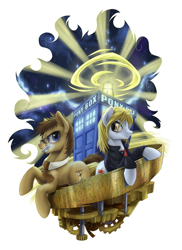 Size: 1500x2059 | Tagged: safe, artist:1jaz, derpibooru import, doctor whooves, ponified, rose tyler