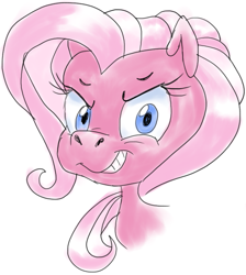 Size: 769x860 | Tagged: safe, artist:colossalstinker, derpibooru import, pinkie pie (g3), g3.5, evil grin, grin, solo