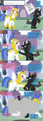 Size: 1080x3015 | Tagged: safe, artist:hakar-kerarmor, oc, oc only, oc:nors, changeling, ask four inept guardponies, monty python, protest