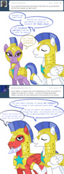 Size: 637x1729 | Tagged: safe, artist:songoharotto, derpibooru import, oc, oc:aquilinus, ask, ask aquilinus, comic, royal guard, tumblr