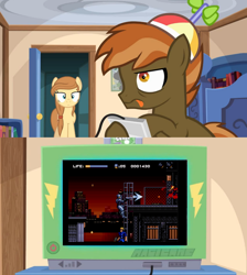 Size: 768x856 | Tagged: safe, derpibooru import, button mash, oc, oc:cream heart, exploitable meme, meme, obligatory pony, robocop, robocop versus terminator, sega genesis, tv meme, video game