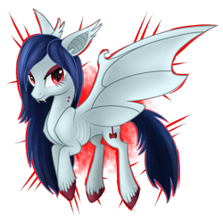 Size: 1617x1613 | Tagged: safe, artist:wolframclaws, derpibooru import, bat pony, fruit bat, pony, adventure time, marceline, ponified, simple background, solo, transparent background