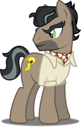 Size: 3000x4681 | Tagged: safe, artist:derpyworks, derpibooru import, doctor caballeron, daring don't, simple background, solo, transparent background, vector