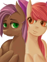 Size: 762x1000 | Tagged: safe, artist:potheadsam, apple bloom, babs seed, appleseed, female, lesbian, shipping