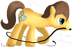 Size: 900x589 | Tagged: safe, artist:scouthiro, derpibooru import, caramel, earth pony, pony, castlevania, implied big macintosh, implied caramac, implied gay, implied shipping, male, shipping, solo, stallion, whip