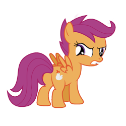 Size: 1000x1000 | Tagged: safe, derpibooru import, scootaloo, chicken, angry, chicken butt, cutie mark, irony, scootachicken, solo, trolling