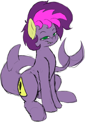 Size: 1280x1824 | Tagged: dead source, safe, artist:fiddlearts, derpibooru import, oc, oc only, oc:mayday mayday, original species, shark pony, ear socks, solo