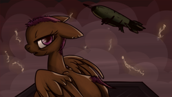 Size: 1280x720 | Tagged: safe, artist:inlucidreverie, derpibooru import, scootaloo, fanfic:end of ponies, airship, alternate hairstyle, fanfic, harmony, solo