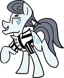 Size: 809x988 | Tagged: safe, artist:wunde, silver shill, pony, leap of faith, antagonist, cute hooves, evil, referee, solo