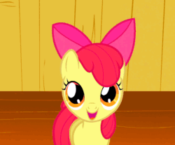 Size: 578x480 | Tagged: safe, derpibooru import, screencap, apple bloom, scootaloo, sweetie belle, the show stoppers, adorabloom, animated, cropped, cute, cutealoo, cutie mark crusaders, diasweetes