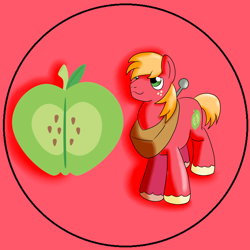 Size: 3000x3000 | Tagged: safe, artist:resonance, big macintosh, earth pony, pony, button, cutie mark, male, solo, stallion