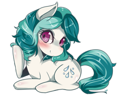 Size: 1513x1166 | Tagged: safe, artist:hua, derpibooru import, oc, oc only, oc:dew droplet, earth pony, pony, solo