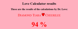 Size: 732x271 | Tagged: safe, derpibooru import, cheerilee, diamond tiara, female, lesbian, love calculator, wat