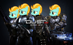 Size: 1920x1200 | Tagged: safe, edit, lightning dust, dreamworks face, dust 514, eve online, face, lightningface, meme, pun, vector, wat