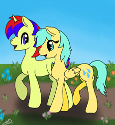 Size: 858x930 | Tagged: safe, artist:bluesapphire97, derpibooru import, sunshower raindrops, oc, pony, unicorn