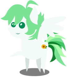 Size: 2000x2309 | Tagged: safe, artist:scourge707, derpibooru import, oc, oc only, oc:sunny bloom, pegasus, pony, pointy ponies, solo