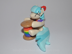 Size: 812x613 | Tagged: safe, artist:blindfaith-boo, derpibooru import, coco pommel, cute, rainbow thread, sculpture