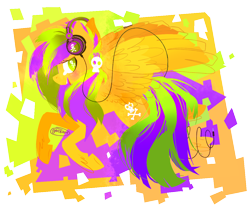 Size: 1200x1000 | Tagged: safe, artist:manylizards, derpibooru import, oc, oc only, pegasus, pony, headphones, psychedelic, skull, solo, wingding eyes