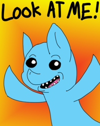 Size: 420x524 | Tagged: safe, crossover, meeseeks and destroy, mr. meeseeks, ponified, rick and morty, solo
