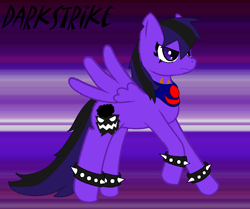 Size: 896x748 | Tagged: safe, artist:tailsgothicangel, oc, oc only, pegasus, pony, darkstrike, solo