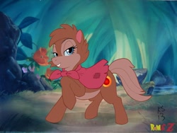 Size: 1000x750 | Tagged: safe, artist:ken singshow, derpibooru import, don bluth, mrs. brisby, ponified, solo, the secret of nimh