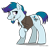 Size: 700x653 | Tagged: safe, artist:spainfischer, derpibooru import, quick trim, power ponies (episode), season 4, clip cowlick, goatee, mane-iac's minion, minion, solo, swift cut