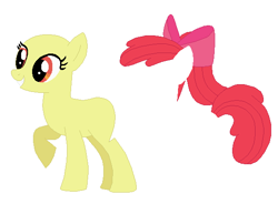 Size: 578x426 | Tagged: safe, artist:selenaede, apple bloom, earth pony, pony, bald, base, older, solo