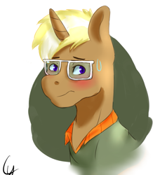 Size: 697x732 | Tagged: safe, artist:hatsuneryan, trenderhoof, pony, mane, solo