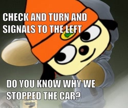 Size: 612x520 | Tagged: safe, derpibooru import, edit, babs seed, 1000 hours in ms paint, babs the rapper, barely pony related, exploitable meme, image macro, meme, ms paint, parappa the rapper, playstation, rhythm game