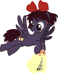 Size: 609x767 | Tagged: safe, artist:cmeschia, derpibooru import, pegasus, pony, kiki, kiki's delivery service, ponified, solo, studio ghibli