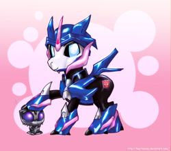 Size: 1024x907 | Tagged: safe, artist:liaartemisa, derpibooru import, arcee, bad idea, ponified, scraplet, this will end in death, this will end in pain, this will end in tears, this will end in tears and/or death, transformers, transformers prime