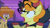 Size: 500x278 | Tagged: safe, derpibooru import, edit, edited screencap, screencap, carrot top, dizzy twister, golden harvest, orange swirl, big cat, lion, spider, luna eclipsed, animal costume, clothes, costume, devil, devil costume, insane pony thread, nightmare night costume