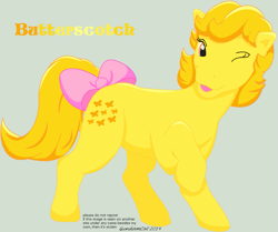 Size: 719x602 | Tagged: safe, artist:gundamcat, butterscotch (g1), g1, simple background, solo, white background