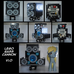 Size: 894x894 | Tagged: safe, artist:rathgood, derpibooru import, bass cannon, custom, irl, lego, photo