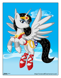 Size: 600x764 | Tagged: safe, artist:antares67, derpibooru import, alicorn, ponified, solo, wonder woman