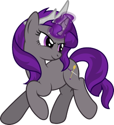 Size: 874x956 | Tagged: safe, artist:myth chaser, derpibooru import, oc, oc only, oc:queen ashra, pony, unicorn, crown, eyelashes, horn, magic, simple background, smiling, solo, tiara, transparent background, vector