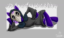 Size: 1024x608 | Tagged: safe, artist:dimovasya, derpibooru import, oc, oc only, draw me like one of your french girls, plague doctor, plague doctor mask, solo