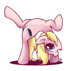 Size: 1852x1852 | Tagged: safe, artist:steffy-beff, active stretch, backbend, bridge stretch, contortionist, flexible, harley quinn, ponified, solo