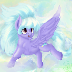 Size: 1500x1500 | Tagged: safe, artist:flutterwry, artist:twiddledittle, derpibooru import, cloudchaser, colored, solo