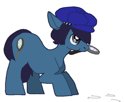 Size: 727x599 | Tagged: safe, artist:indigofrenchie, derpibooru import, persona, persona 4, ponified, shirogane naoto, solo