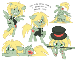 Size: 859x673 | Tagged: safe, artist:ecokitty, derpibooru import, dr jekyll and mr hyde, mr hyde, ponified, the glass scientists