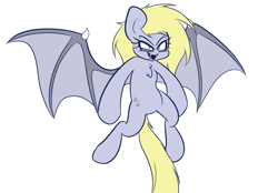 Size: 1253x874 | Tagged: safe, artist:extradan, derpibooru import, oc, oc only, oc:jerky hooves, bat pony, pony, bat ponified, race swap, solo