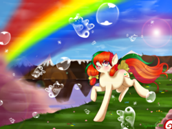 Size: 1600x1200 | Tagged: safe, artist:shymemories, oc, oc only, oc:gumdrop, earth pony, pony, candy, female, original art, solo