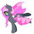 Size: 2500x2500 | Tagged: safe, artist:starlightlore, derpibooru import, oc, oc only, oc:heartbeat, bat pony, pony, female, heart eyes, mare, simple background, solo, transparent background, wingding eyes