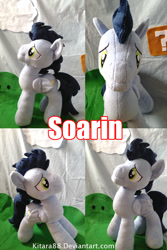 Size: 600x900 | Tagged: safe, artist:kitara88, soarin', irl, photo, plushie