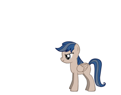 Size: 830x650 | Tagged: safe, derpibooru import, oc, oc only, pegasus, pony, pony creator, blank flank, glare, simple background, smiling, smirk, solo, standing